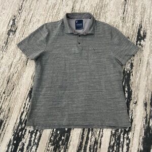 XPLR Jeremiah Polo Shirt Mens XL‎ Grey Heathered Cotton Polyester Short Sleeve